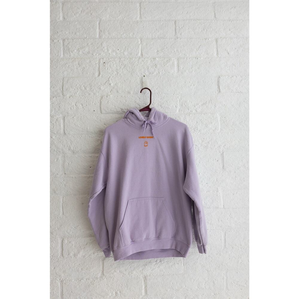 Lonely Ghost Hoodie Lavender “Text Me When You Get Home” Graphic Sweatshirt - M